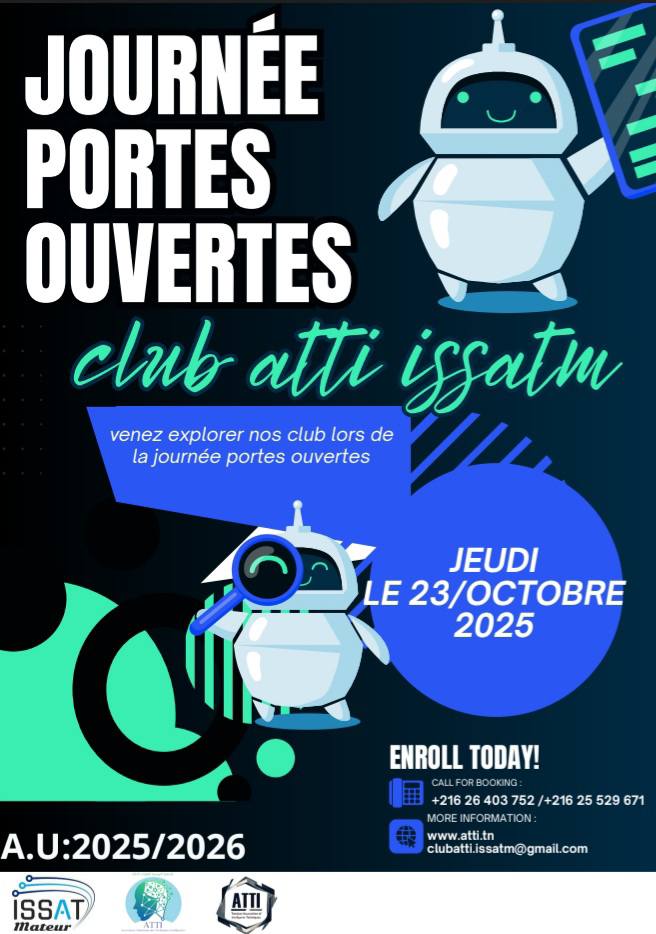 Journée portes ouvertes du club ATTI – ISSATM