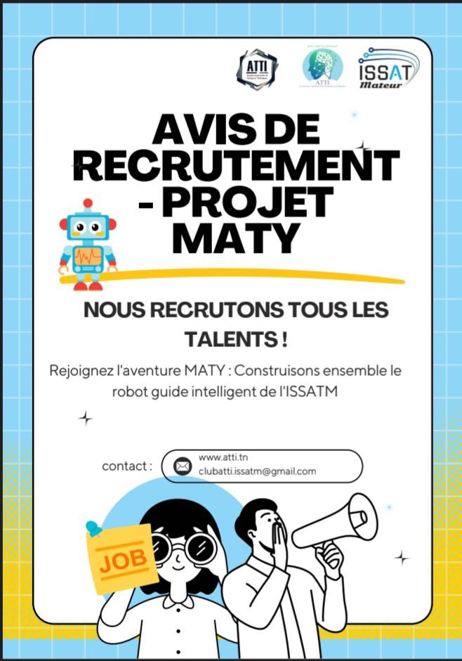 Rejoignez l’aventure MATY !